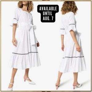 Taking offers! BATSHEVA Delsy White Cotton Midi Dress